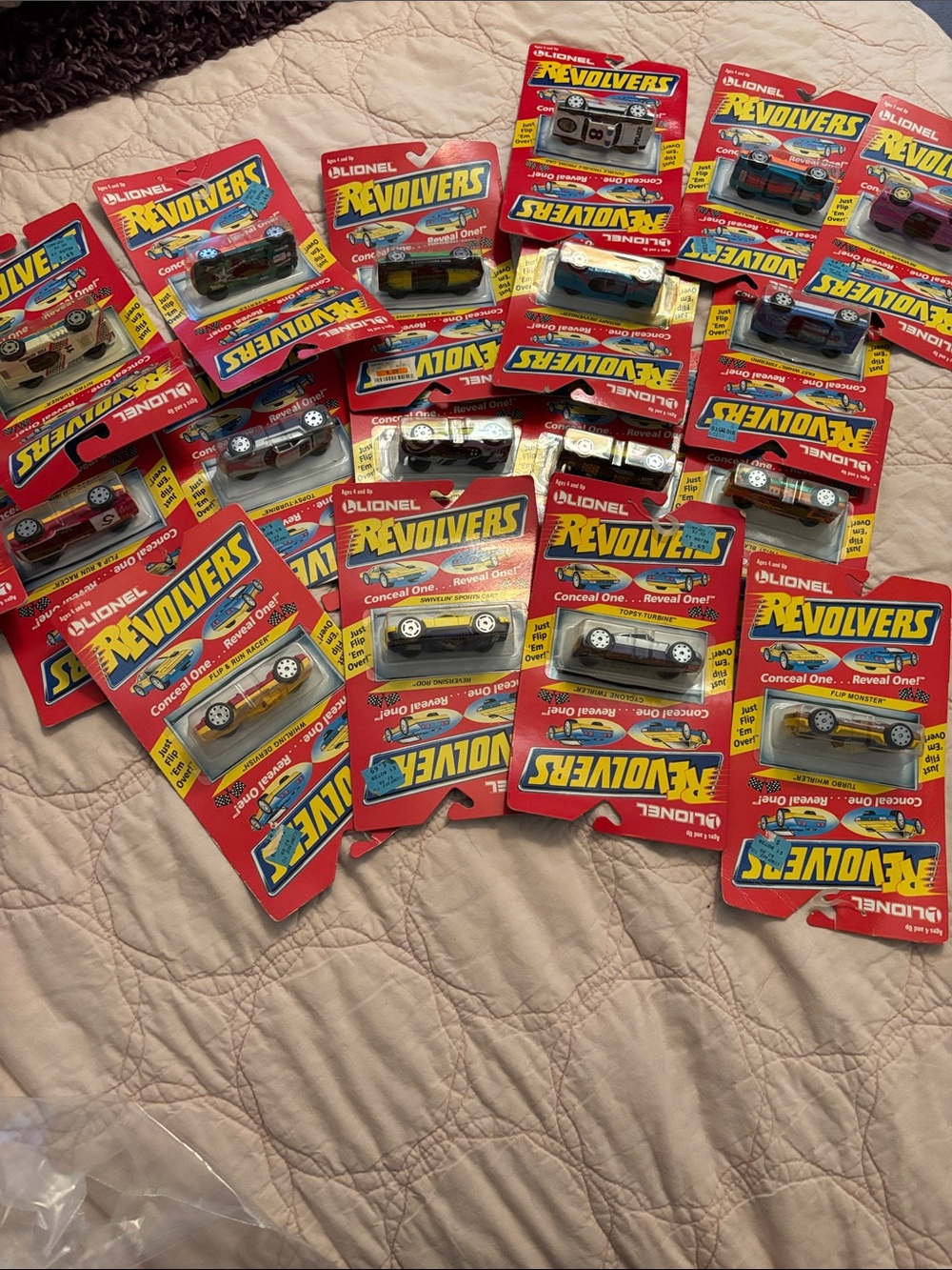 Lionel Revolvers lot of Assorted Vintage 1989 Kids Toy Cars